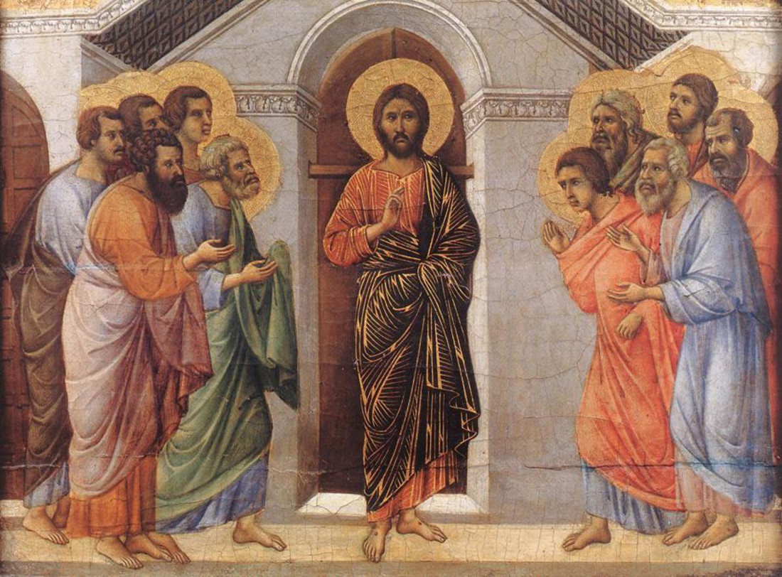 Duccio di Buoninsegna: Christ Appears to the Apostles Behind Closed Doors