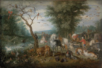 Jan Brueghel the Elder: The Animals Board Noah's Ark