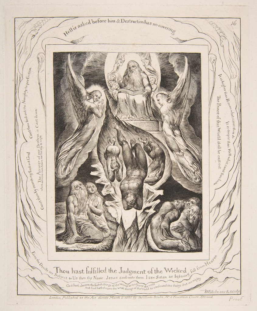 William Blake: The Book of Job -  16