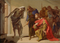 Bernardo Cavallino: Saul invokes the Ghost of Samuel