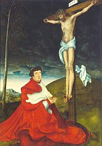 Lucas Cranach the Elder: Crucifixion with Cardinal