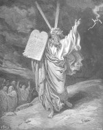 Gustave Doré: Moses Showing the Ten Commandments