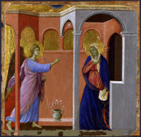 Duccio di Buoninsegna: The Annunciation (Maestà)