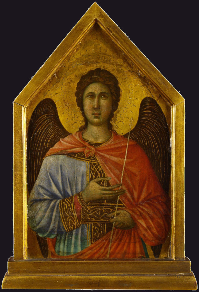 Duccio di Buoninsegna: The angel Gabriel