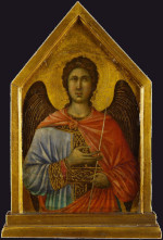 Duccio di Buoninsegna: The angel Gabriel (Maestà)