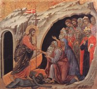 Duccio di Buoninsegna: Christ in Limbo (Maestà)