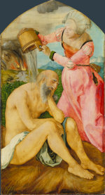 Albrecht Dürer: Job on the Dunghill, with his Wife