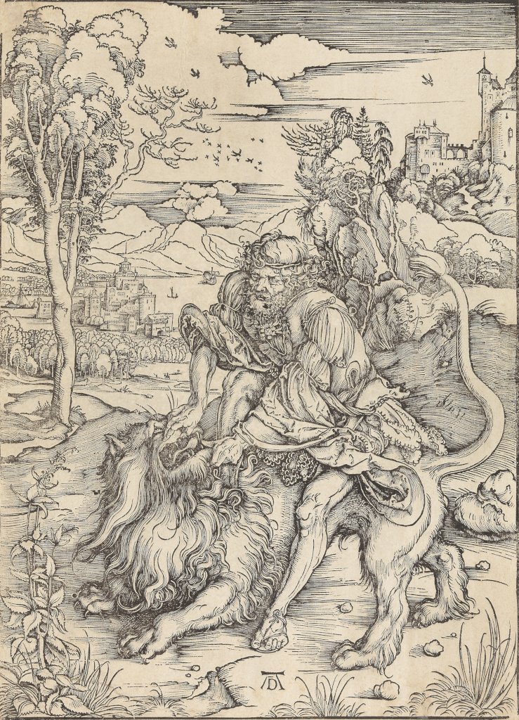 Albrecht D�rer: Samson and the Lion