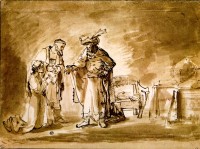 Rembrandt Harmensz. van Rijn: Esther Is Introduced to Ahasuerus