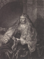 Rembrandt Harmensz. van Rijn: Esther with the Decree of Destruction