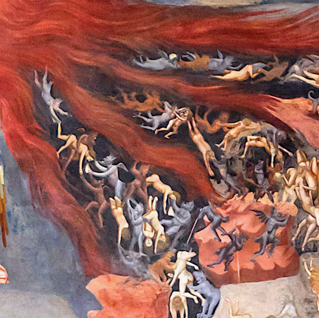 Giotto: El Juicio Final - detalle del infierno [3]