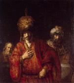 Rembrandt Harmensz. van Rijn: Haman Prepares to Honour Mordecai