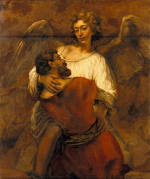 Rembrandt Harmensz. van Rijn: Jacob Wrestling with the Angel