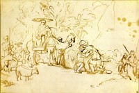 Rembrandt Harmensz. van Rijn: The Reconciliation of Jacob and Esau