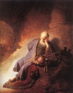 Rembrandt Harmensz. van Rijn: Jeremiah Lamenting the Destruction of Jerusalem