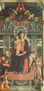 Andrea Mantegna: Mary with child (San Zeno altarpiece)