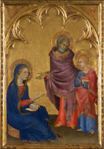 Simone Martini: Mary asks Jesus what he was thinking