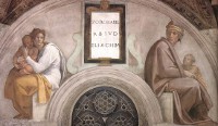Michelangelo Buonarroti: Zorobabel, Abiud and Eliakim