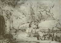 Rembrandt Harmensz. van Rijn: Moses at the Burning Bush
