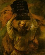 Rembrandt Harmensz. van Rijn: Moses Smashing the Tables of the Law