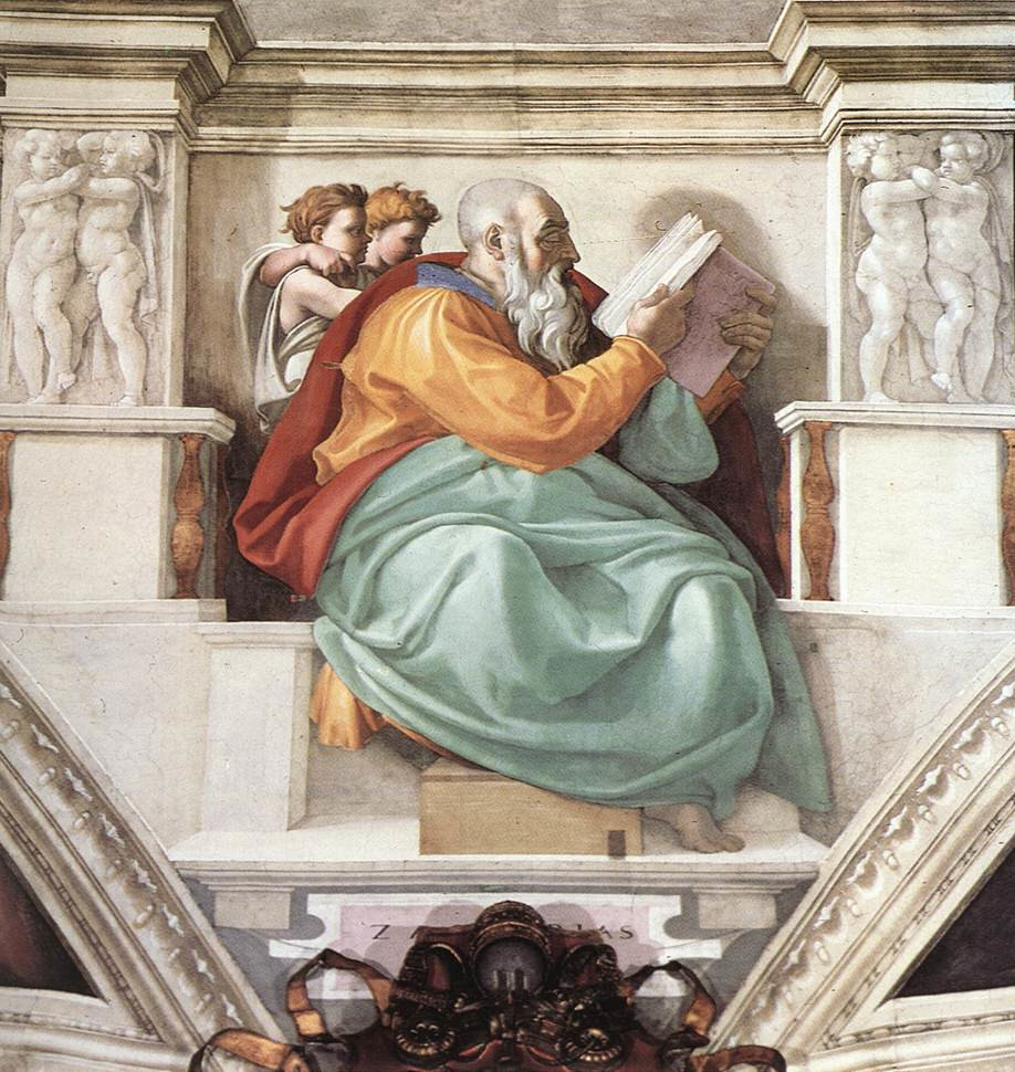 Michelangelo Buonarroti The Prophet Zechariah