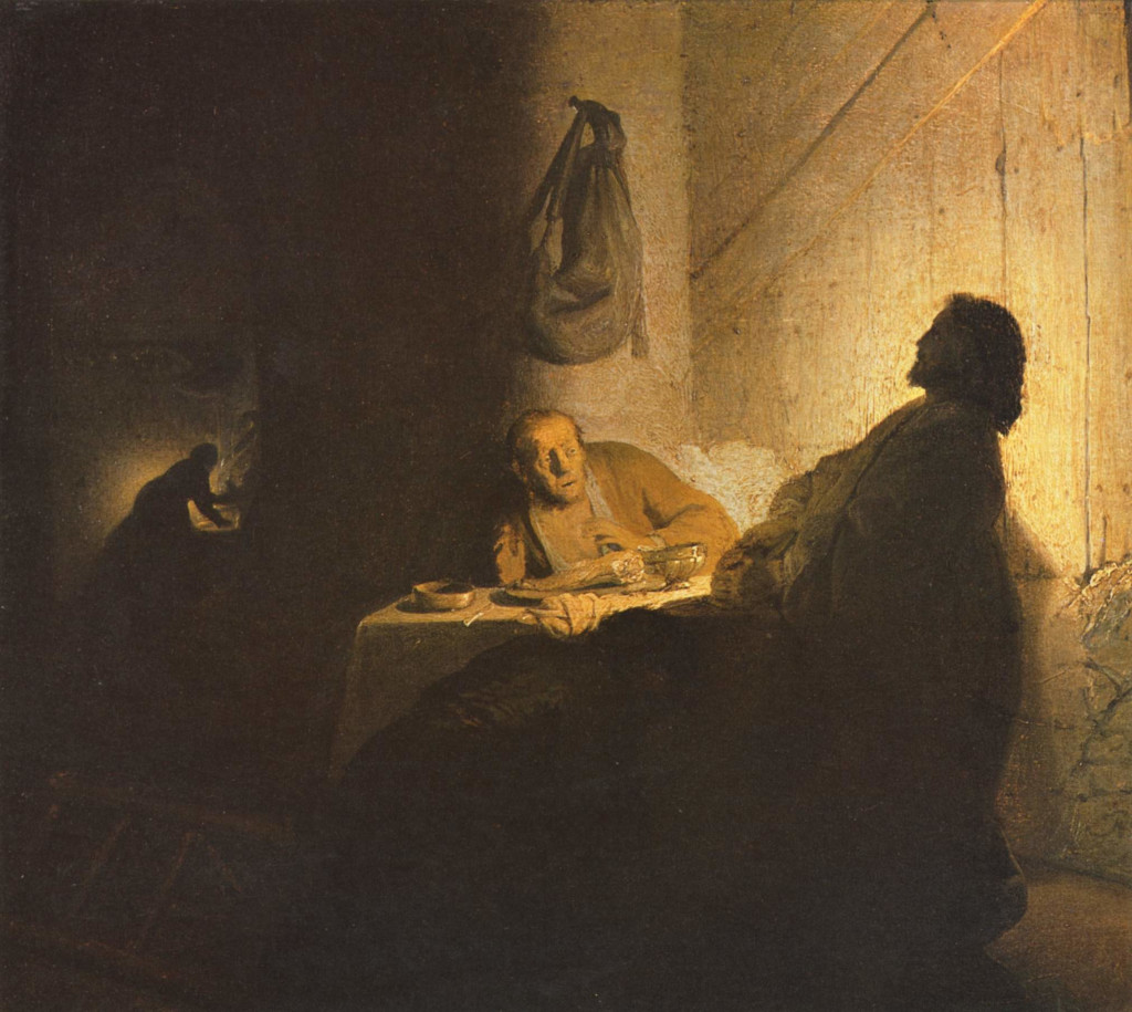 Rembrandt Harmensz. van Rijn: Supper at Emmaus (1628)