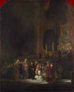 Rembrandt Harmensz. van Rijn: Christ and the Woman Taken in Adultery