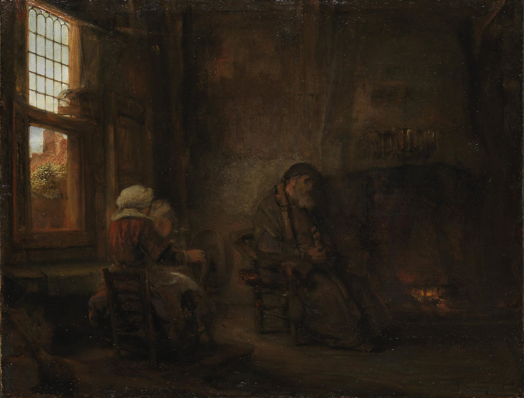 Rembrandt Harmensz. van Rijn: Tobit and Anna waiting for the return of their son
