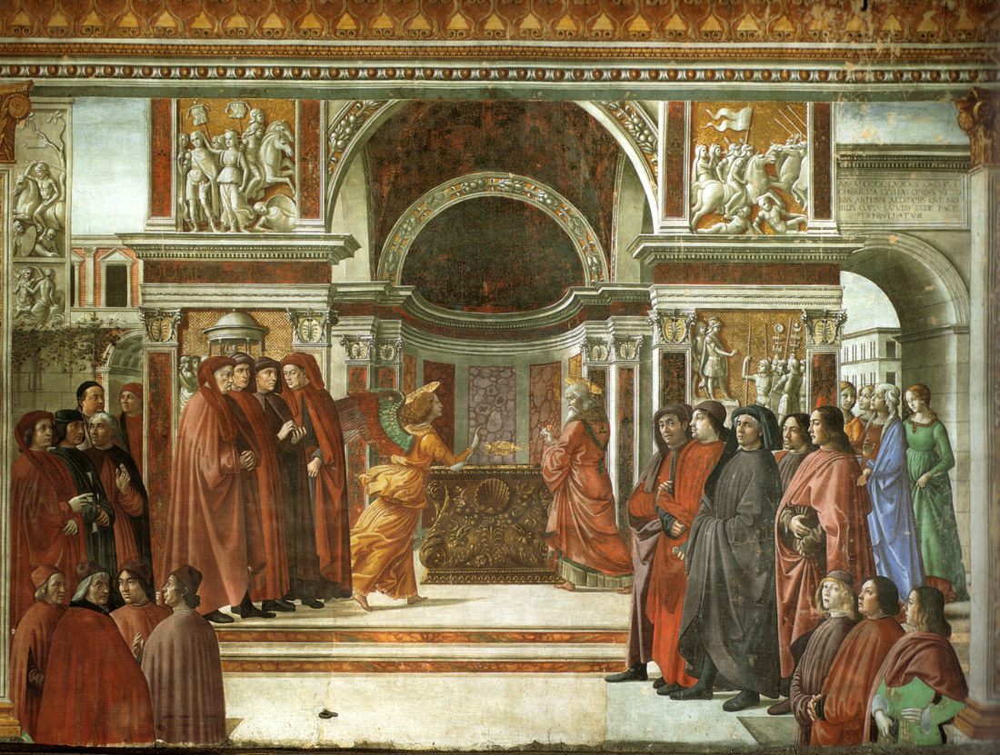 Domenico Ghirlandaio: The Angel appears to Zechariah