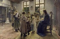 Fritz von Uhde: Let the children come to me