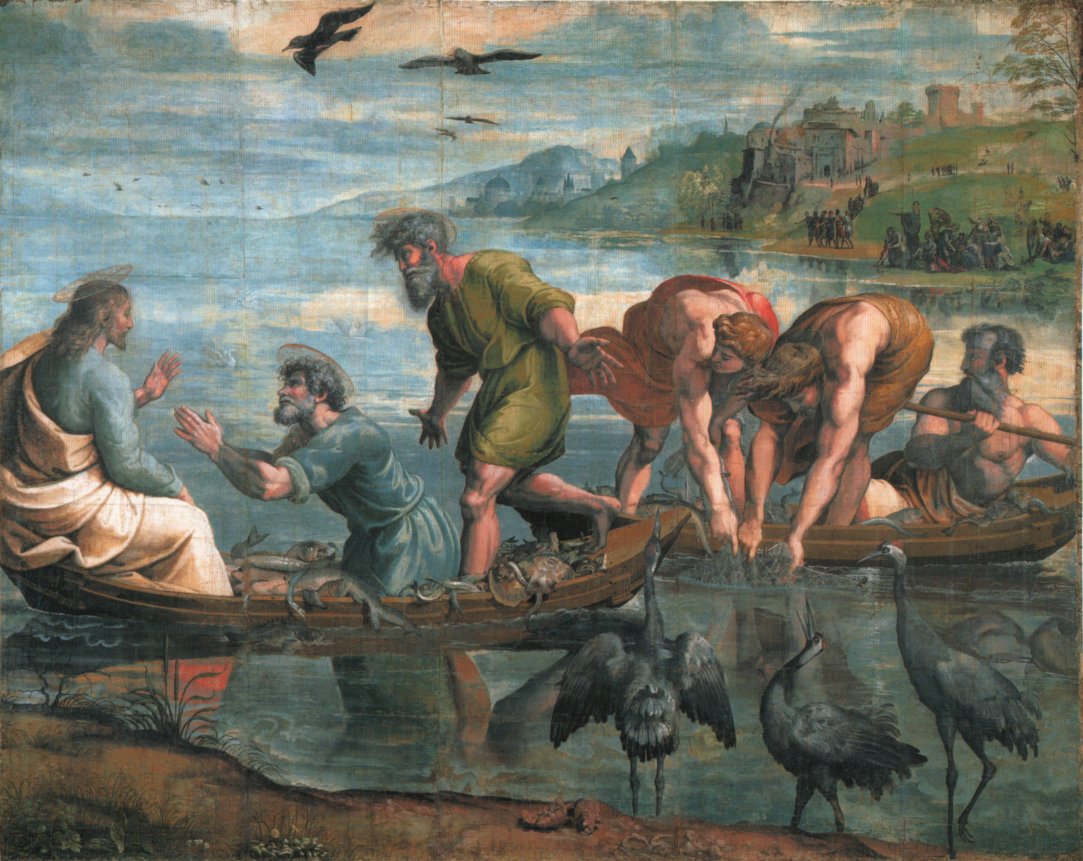 Raphaël, La Pêche miraculeuse dans images sacrée visvangst_grt