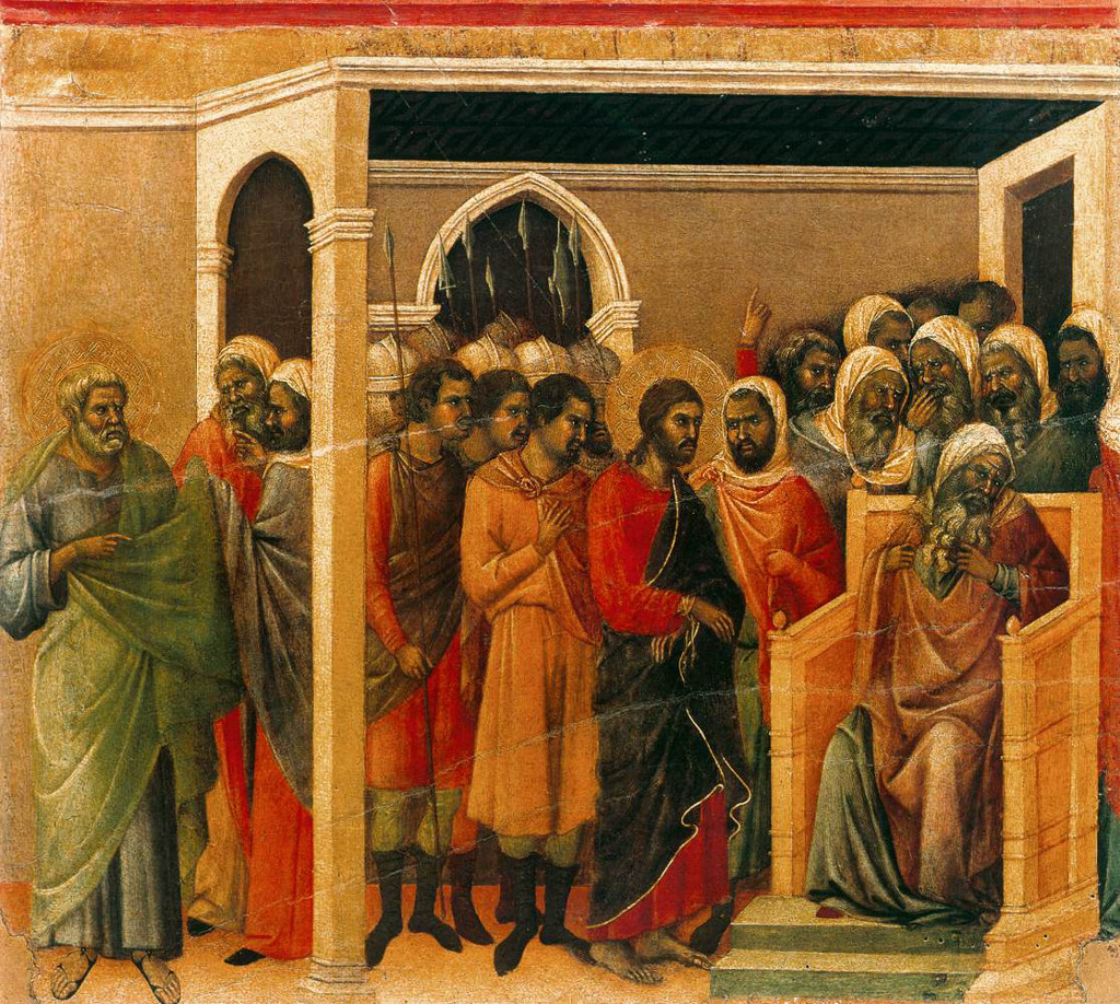 Duccio di Buoninsegna: Christ before Caiaphas