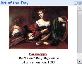 Art of the Day Google Gadget Screenshot Lifestyle