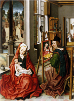 Derick Baegert: Saint Luke painting the Virgin Mary