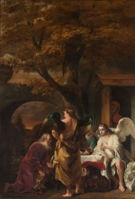 Ferdinand Bol: Abraham meets the Three Angels