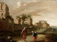 Bartholomeus Breenbergh: Elijah and the Widow of Zarephath