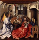 Robert Campin: Merode altarpiece - Annunciation