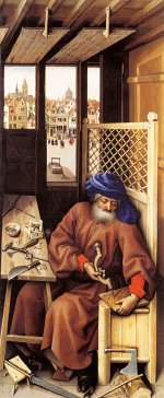 Robert Campin: Merode altarpiece - Joseph