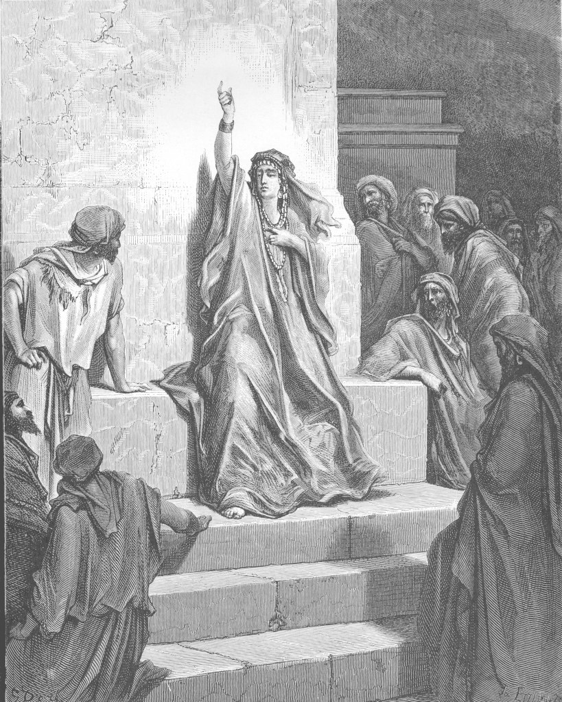 Deborah's song of triumph by Gustave Doré, Judges 5, Bible.Gallery