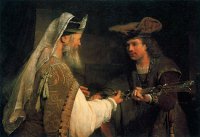 Arent de Gelder: Ahimelech giving Goliath's sword to David