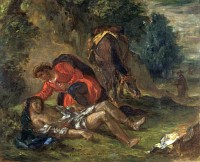 Eugène Delacroix: The Good Samaritan (1852)