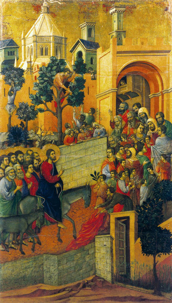 Duccio di Buoninsegna ca. 1255 – 1319
Entry into Jerusalem (Maestà)