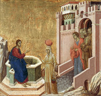 Duccio di Buoninsegna: The Samaritan Woman (Maestà)