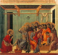 Duccio di Buoninsegna: The Washing of the Feet (Maestà)