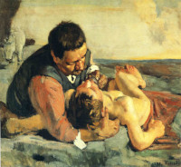 Ferdinand Hodler: The Good Samaritan (1875)