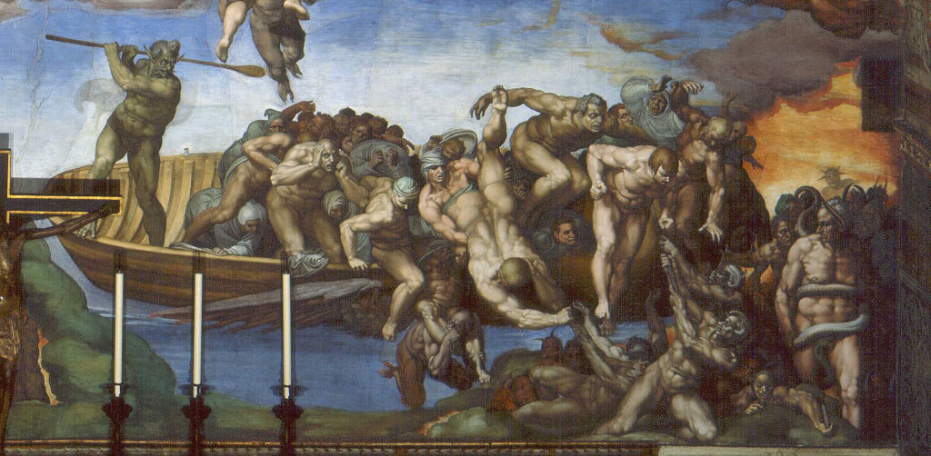 Michelangelo Buonarroti: The Last Judgement (detail 1)