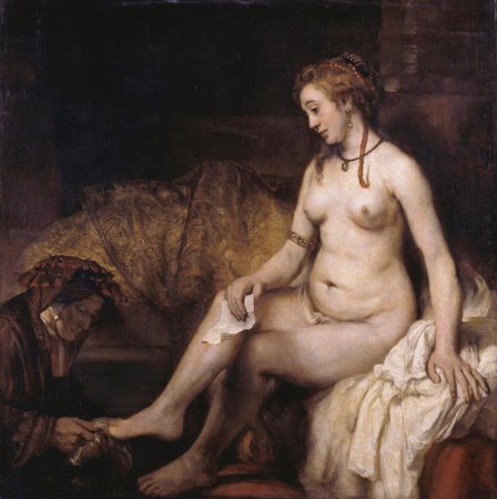 Bathsheba with king David's letter