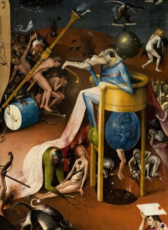 Jheronimus Bosch Garden of Earthly Delights , Hell (detail)