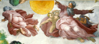 Michelangelo Buonarroti: The Creation of the Sun, the Moon and the Plants