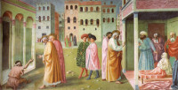 Masolino: Peter Heals the Crippled and Raises Tabitha